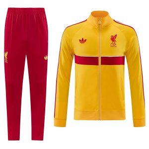 Liverpool Training Tracksuit Kit(Jacket+Pants) Yellow 2026/27 - front view