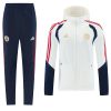 Bayern Munich Windbreaker Tracksuit Kit(Hoodie+Pants) White 2026/27 - front view