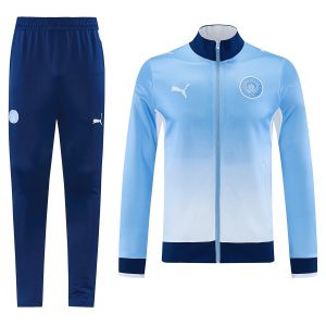 Manchester City Training Tracksuit Kit(Jacket+Pants) Blue 2026/27 - front view