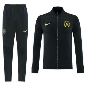 Chelsea Training Kit (Jacket+Pants) Black 2026/27 - front view