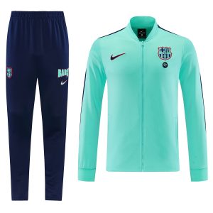 Barcelona Training Tracksuit Kit(Jacket+Pants) Green 2026/27 - front view